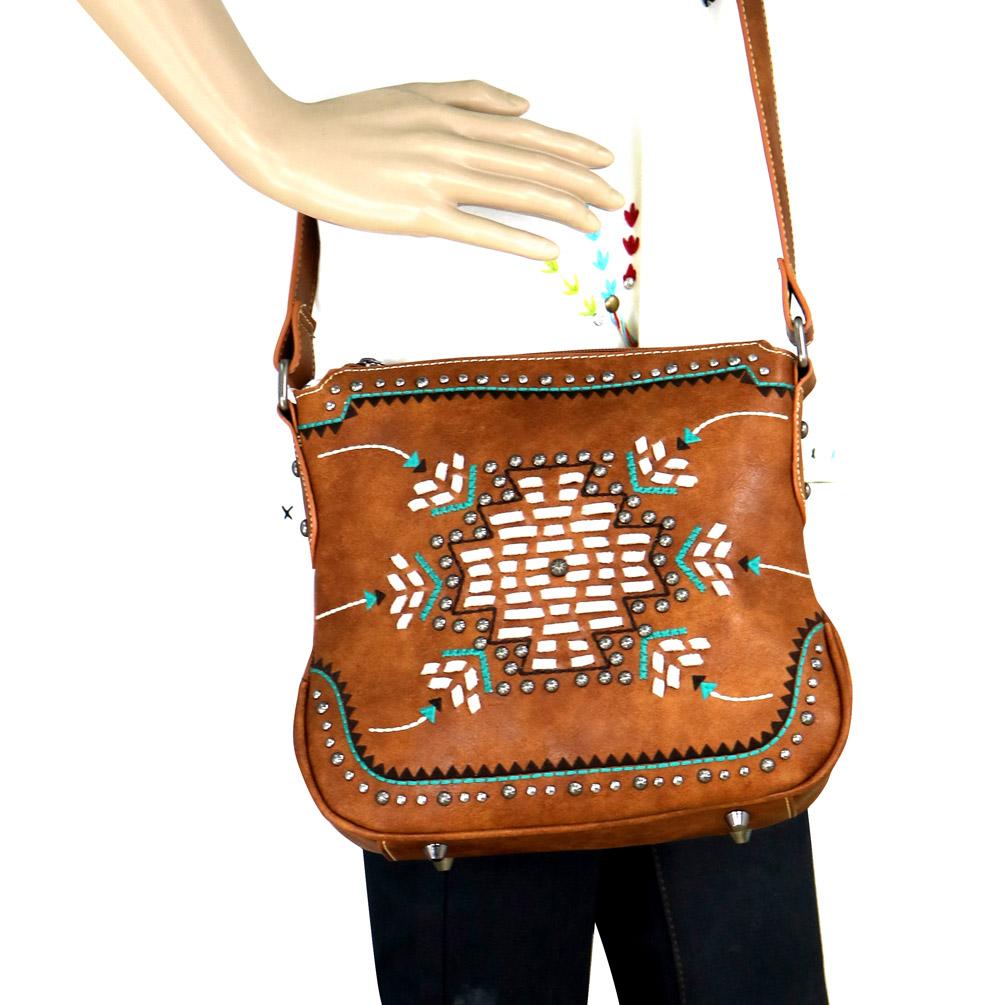 Montana West Aztec Collection Concealed Carry Crossbody Bag Just